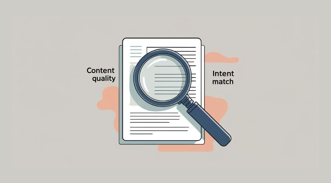  Assess Content Quality and Intent Match