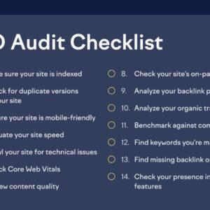 SEO Audit Checklist